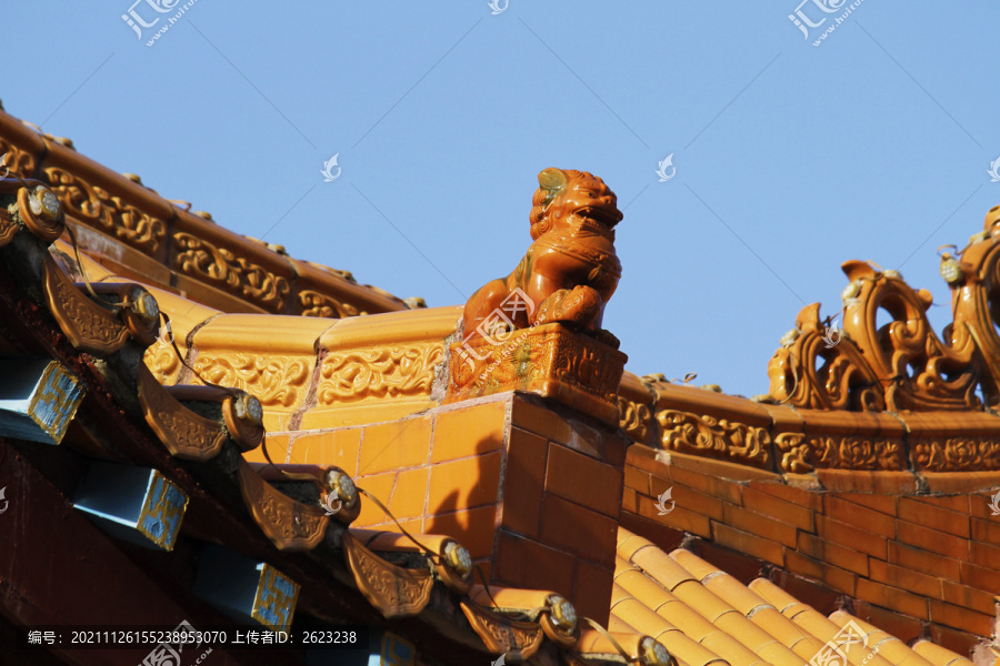 中国佛教寺庙建筑特写