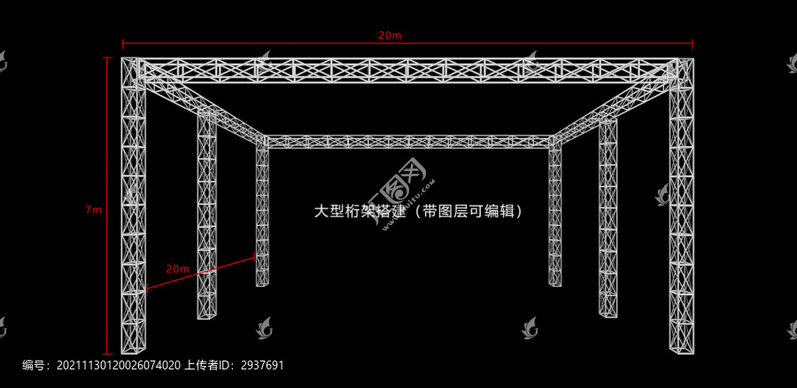 舞台桁架效果图