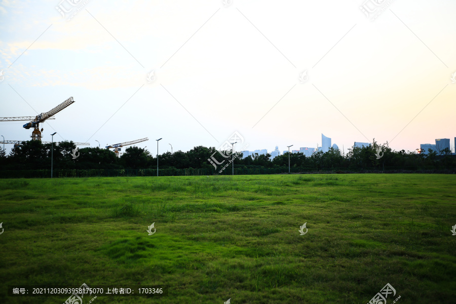 杭州城市建筑背景