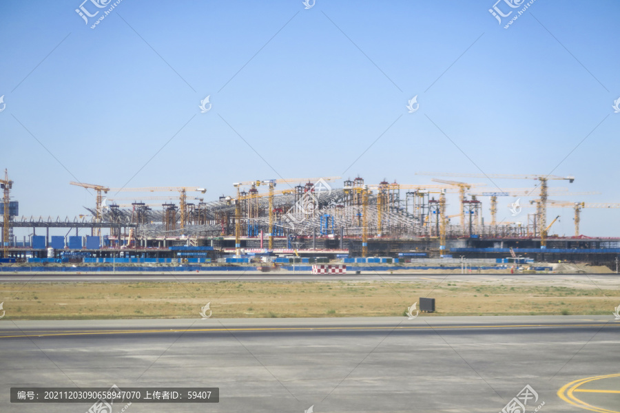 扩建中的乌鲁木齐机场