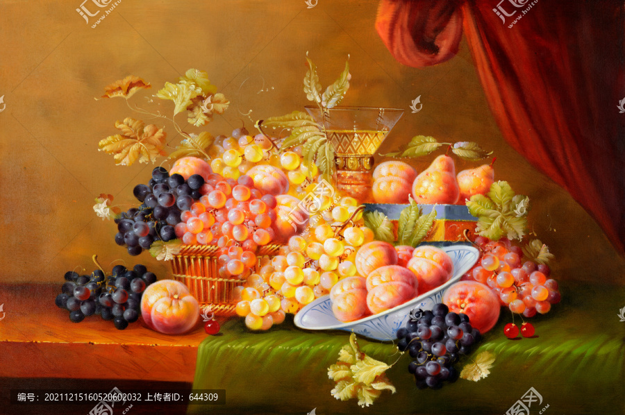 古典静物水果油画