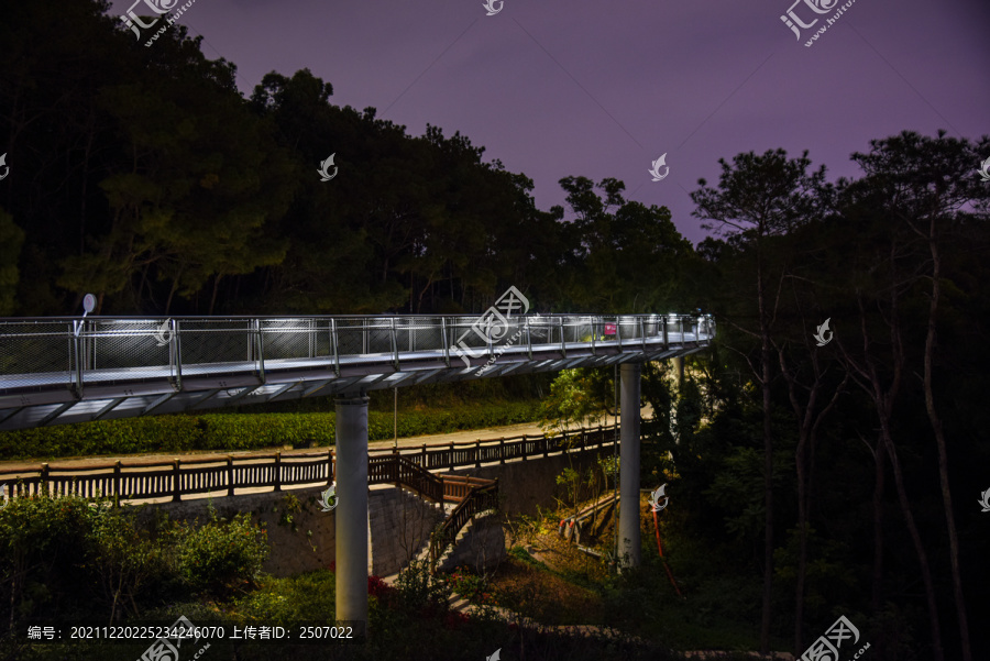 厦门山海健康步道狐尾山段夜景