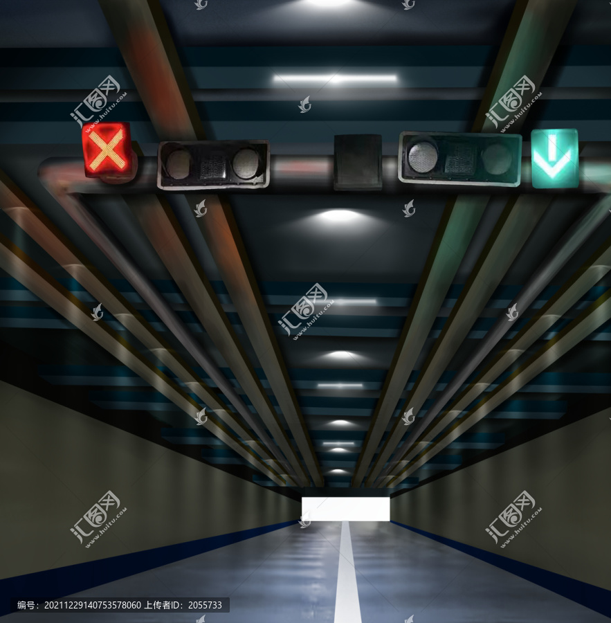 停车场出口隧道
