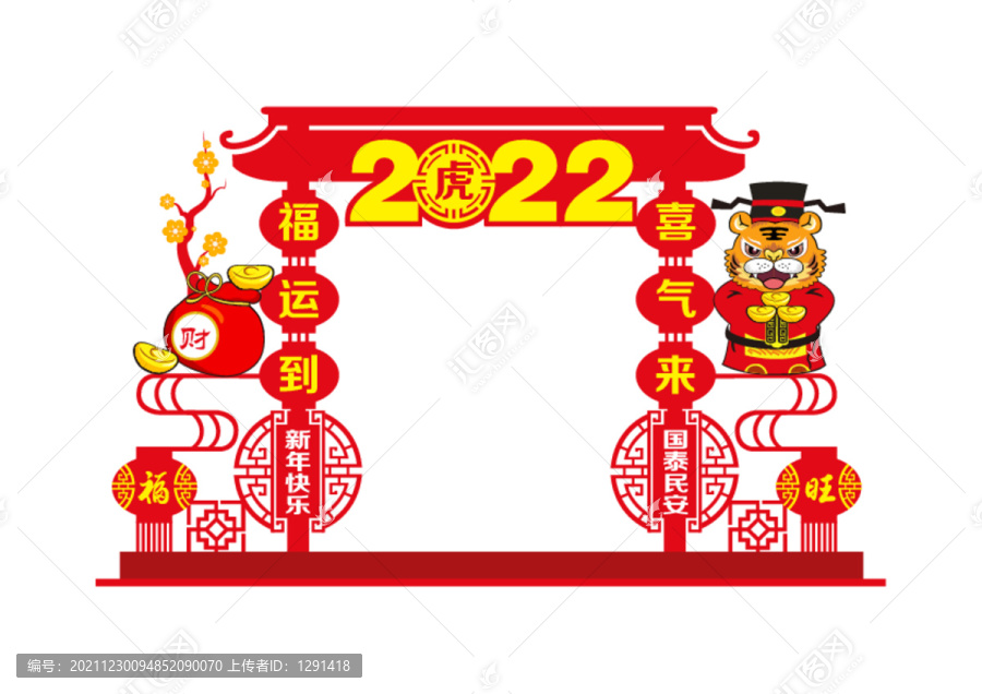 2022虎年门头