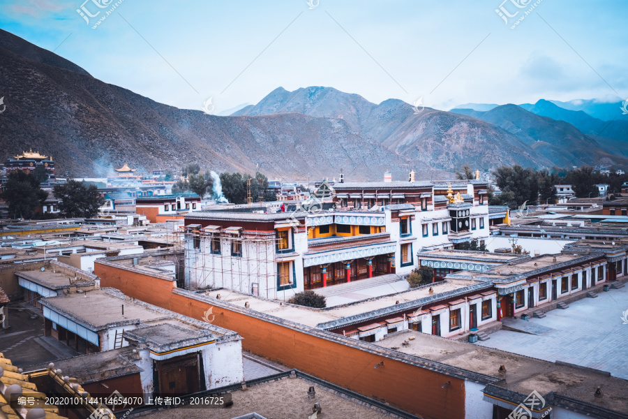 拉扑楞寺建筑鸟瞰图