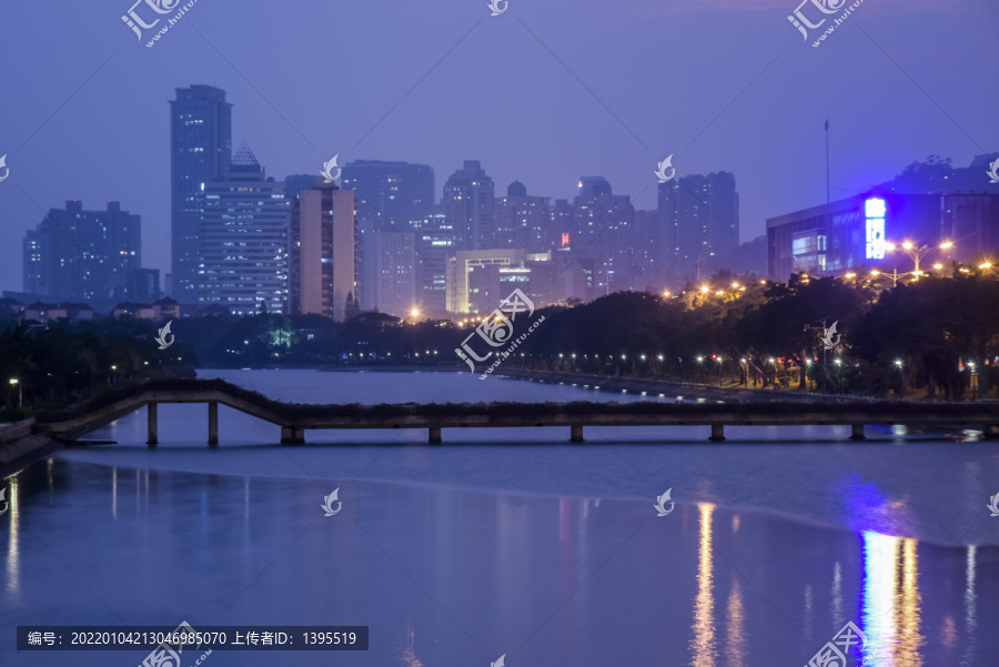 厦门筼筜湖夜景