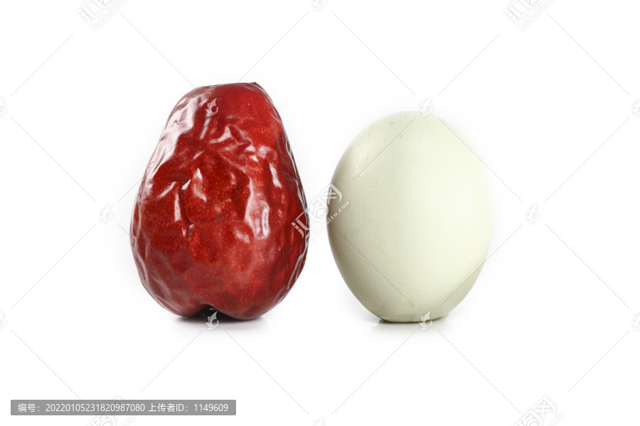 和田红枣和鸡蛋对比