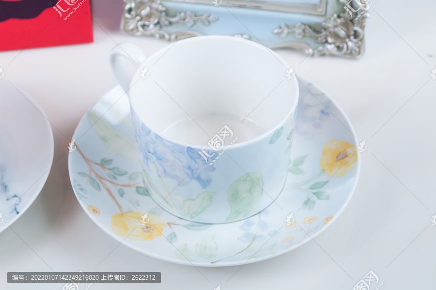 印花陶瓷咖啡杯