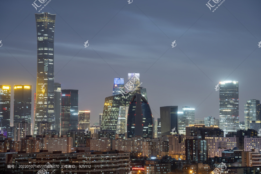 北京建筑群夜景