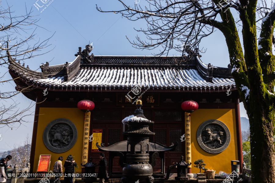 杭州永福寺雪霁