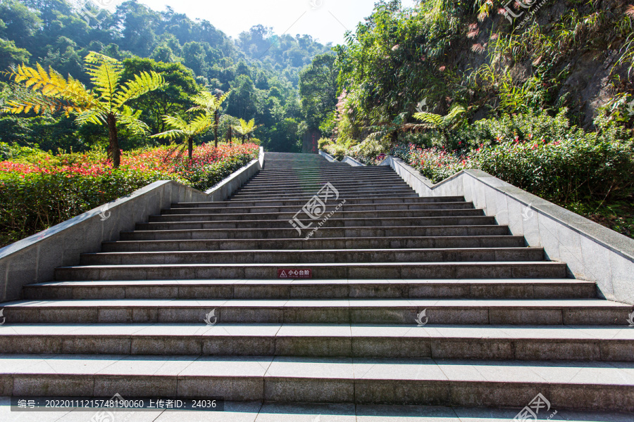 平南北帝山旅游风景区登山石阶