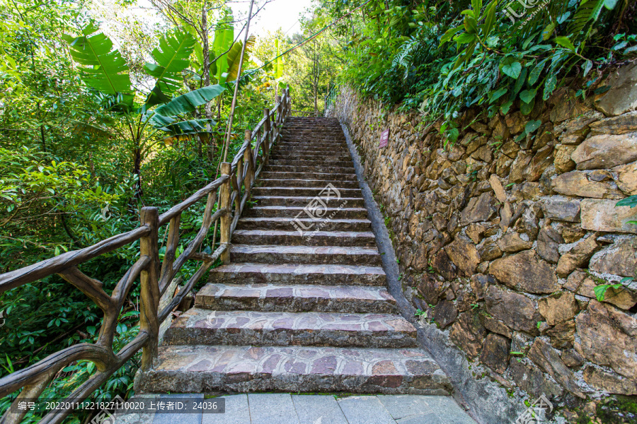 平南北帝山旅游风景区登山台阶