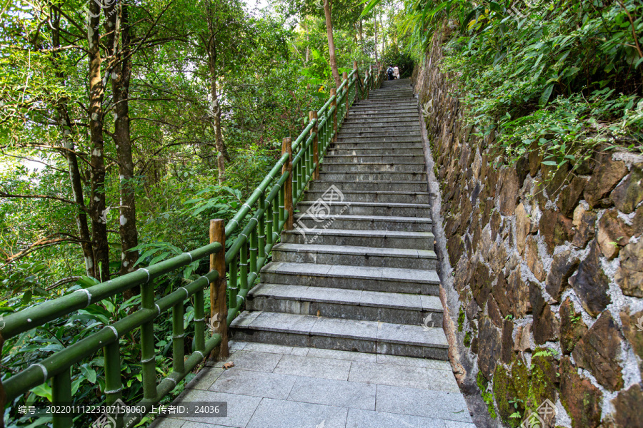 平南北帝山旅游风景区登山石阶