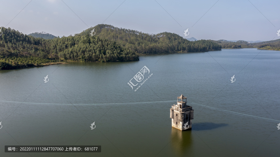 广东江门台山水中碉楼