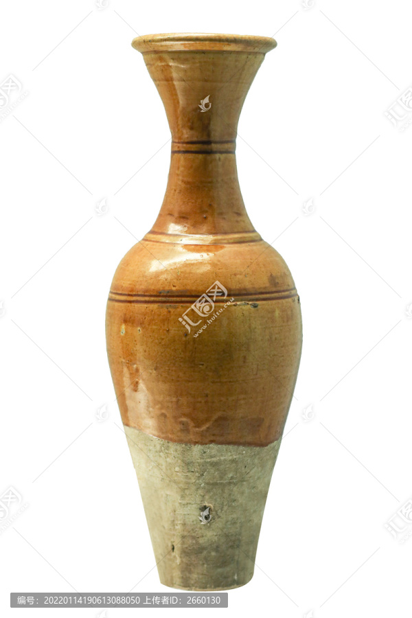 黄釉陶瓶