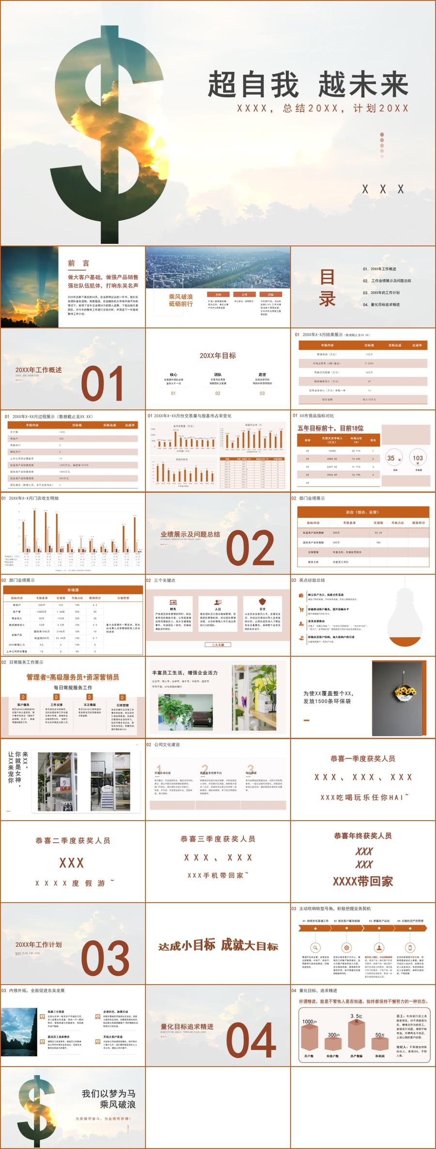 金融证券券商工作总结PPT