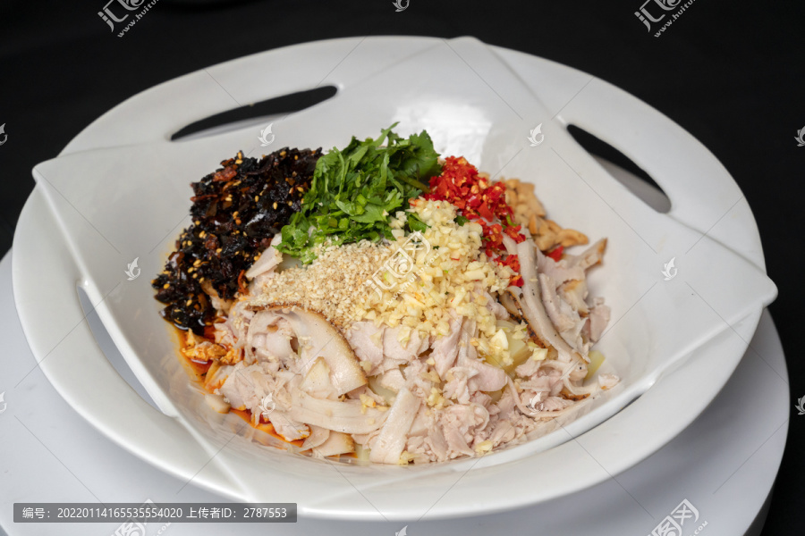 火烧肉拌豌豆粉
