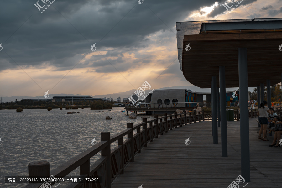 宁夏银川阅海湾水上公园水景区