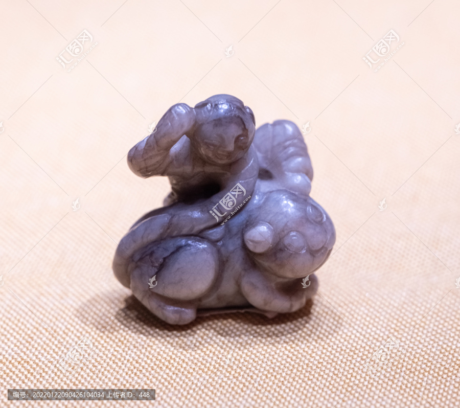 伏虎童子玉雕