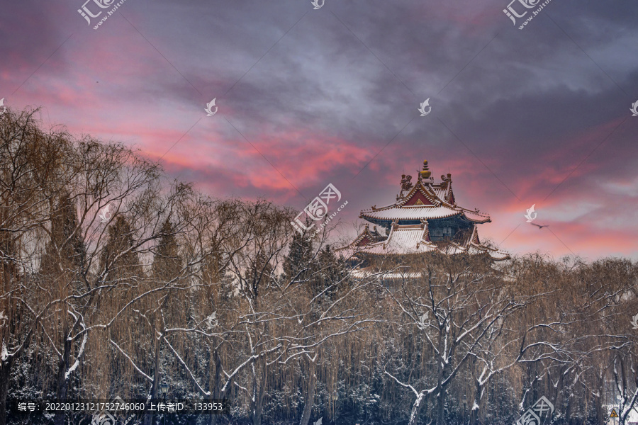 角楼雪景
