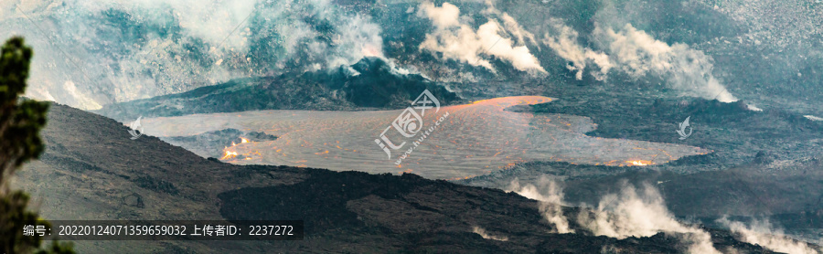 夏威夷基拉韦厄火山熔岩岩浆