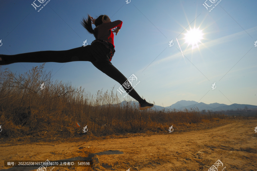 芭蕾舞女孩剪影