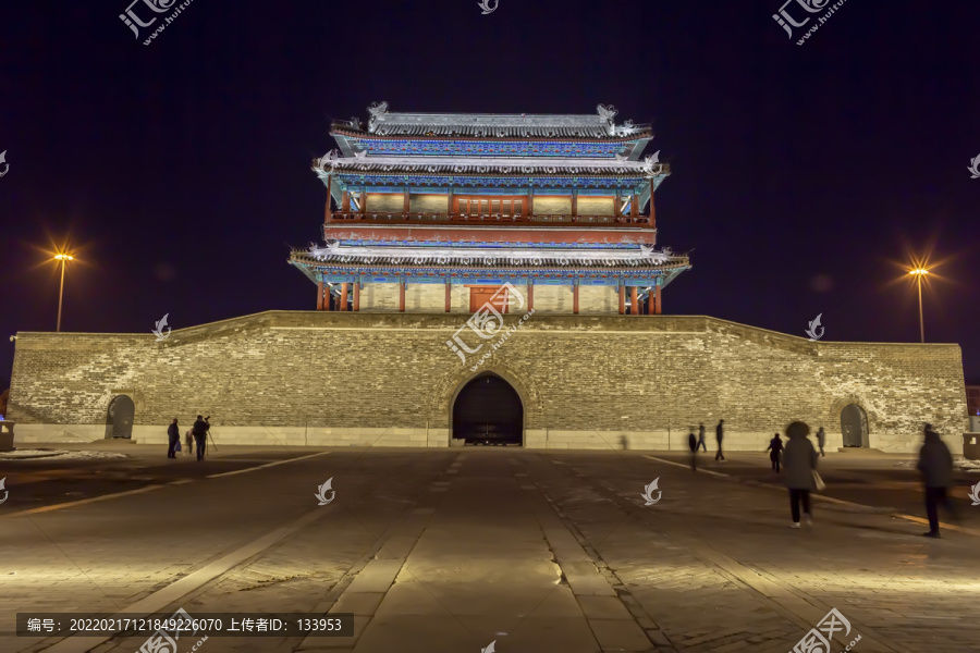 永定门夜景