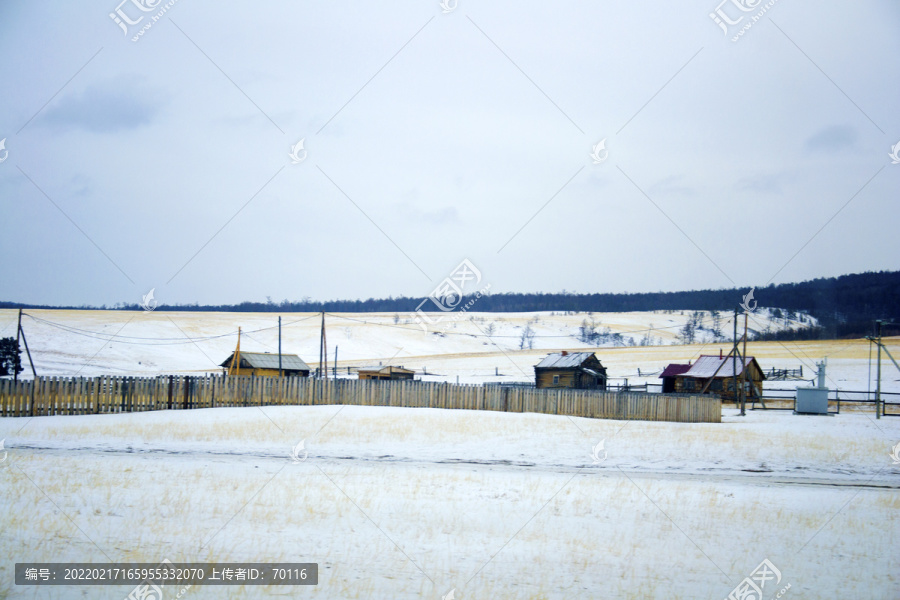 西伯利亚的村庄