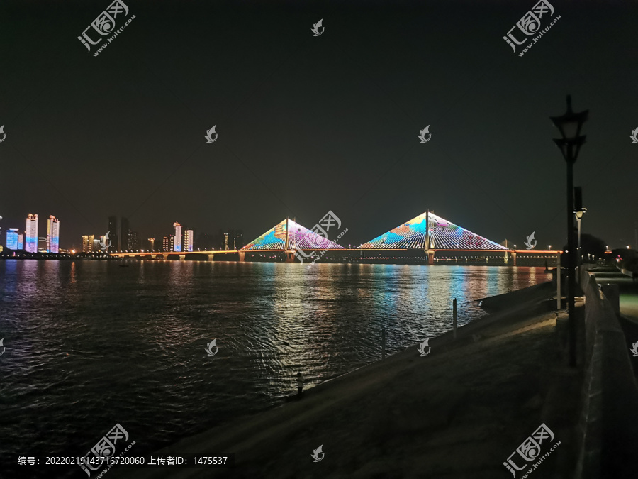 武汉长江二桥夜景