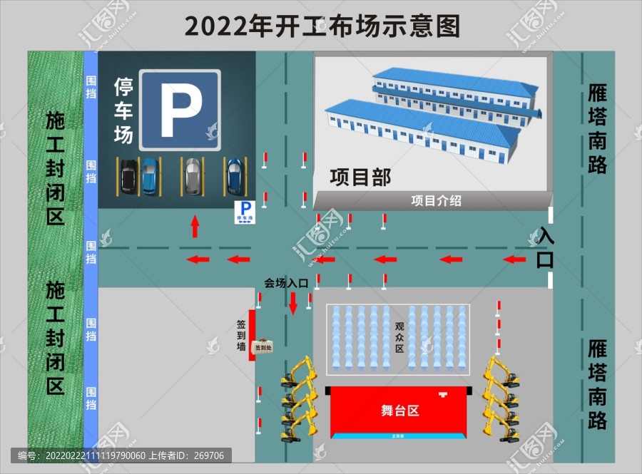 2022开工布场示意图