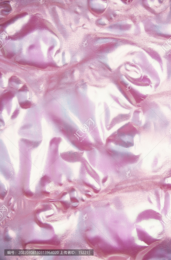 粉色塑料皱褶