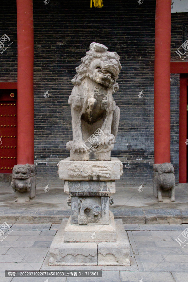洛阳潞泽会馆门前石狮