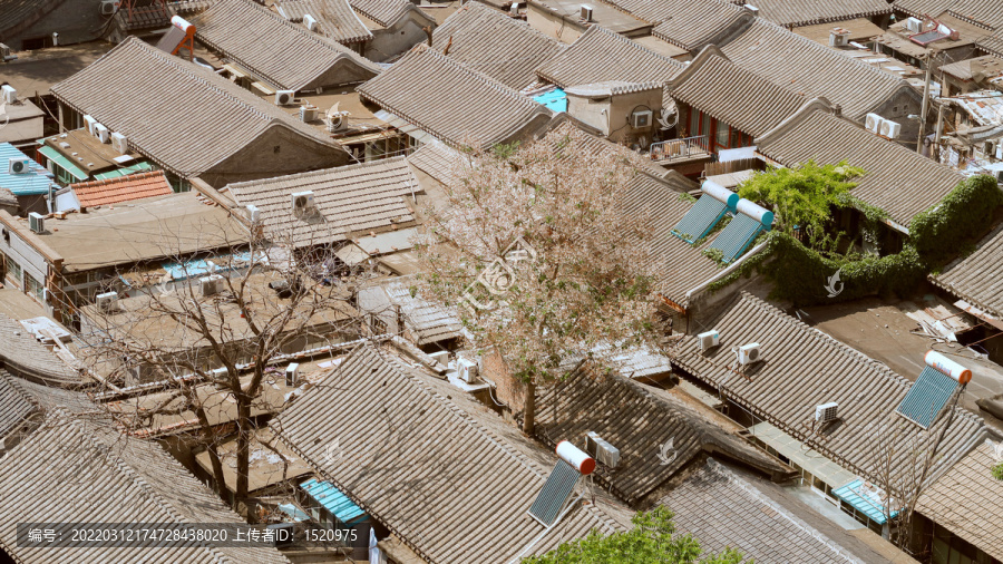 北京隆福寺空中庭院明清建筑