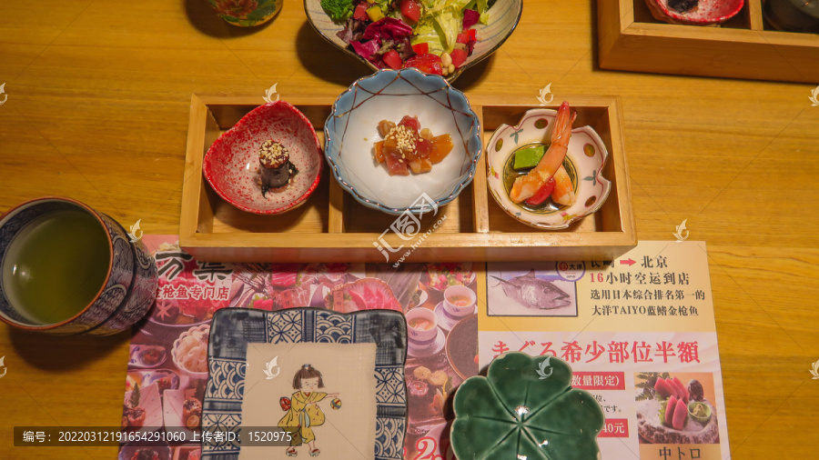网红日式餐厅日料刺身美食