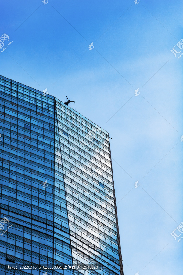 城市建筑高楼大厦外观蓝天白云