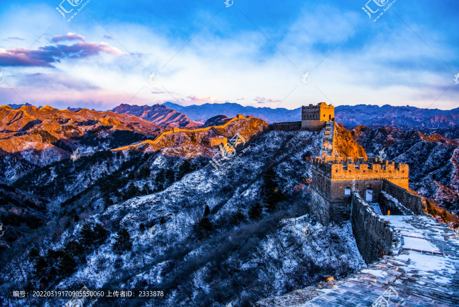 长城雪景