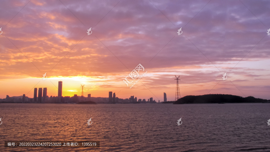 厦门海上日出风光