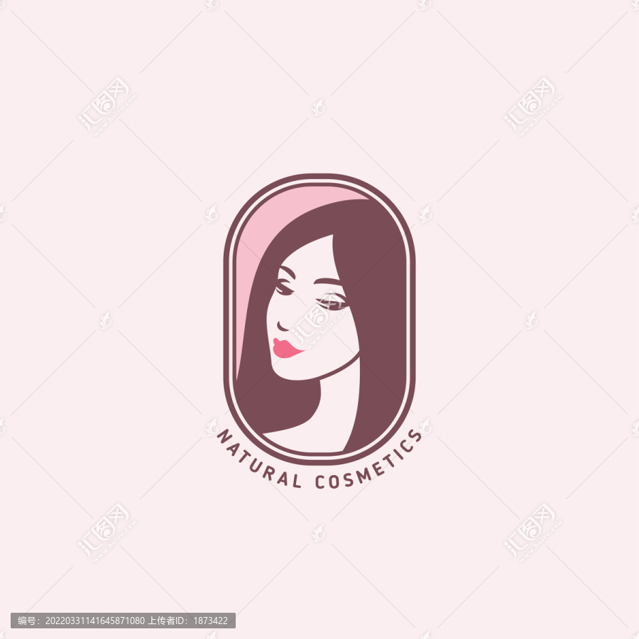 粉红彩妆女性logo插图