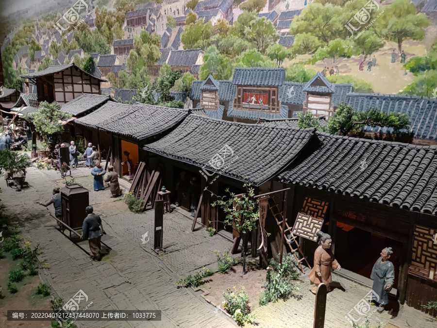 成都博物馆老成都微缩景象