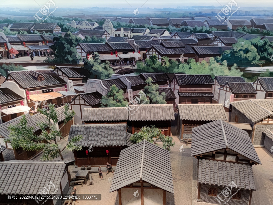 成都博物馆老成都微缩景象