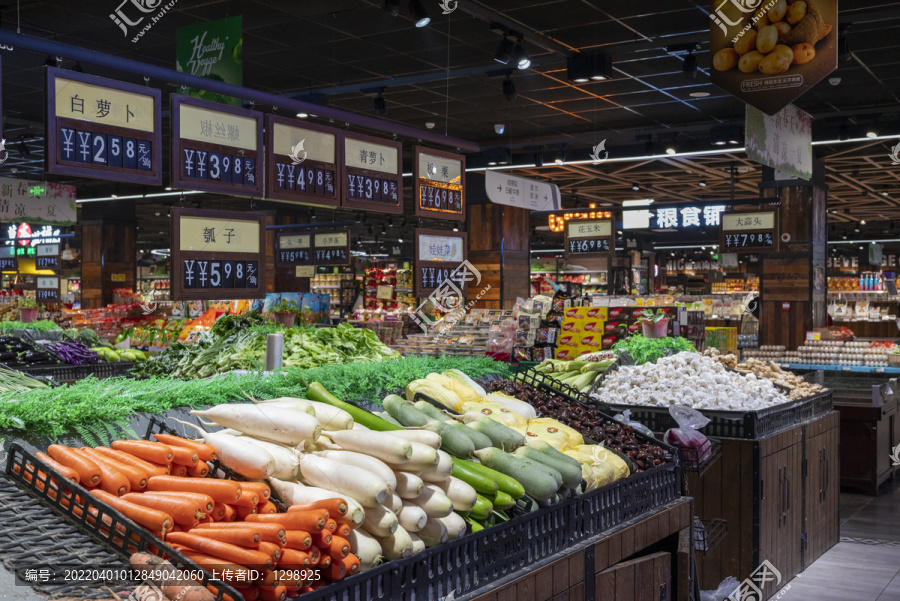 大型超市蔬菜专卖区
