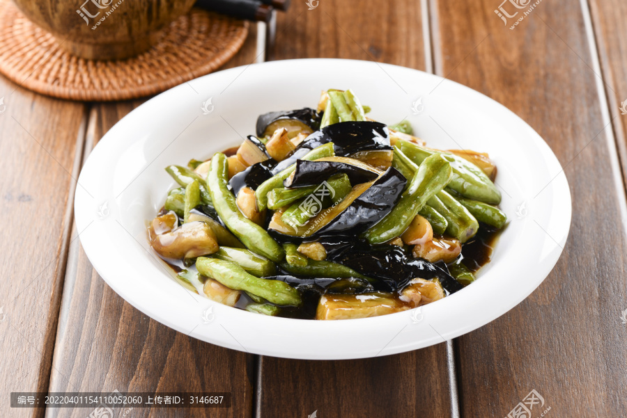 茄子烧豆角