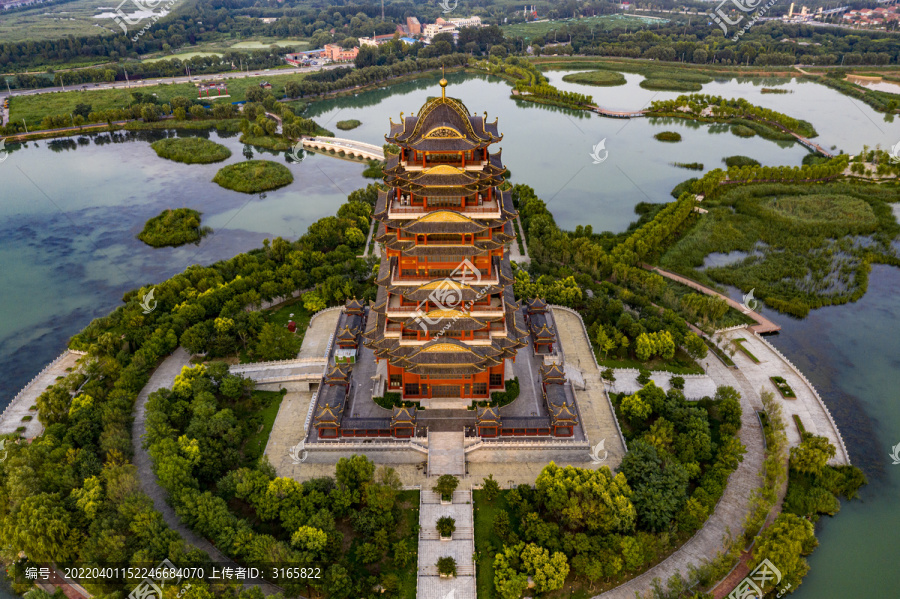 滨州黄河楼蒲湖风景区
