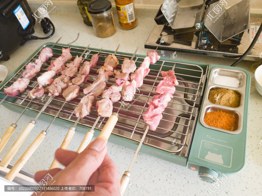 电烤羊肉串