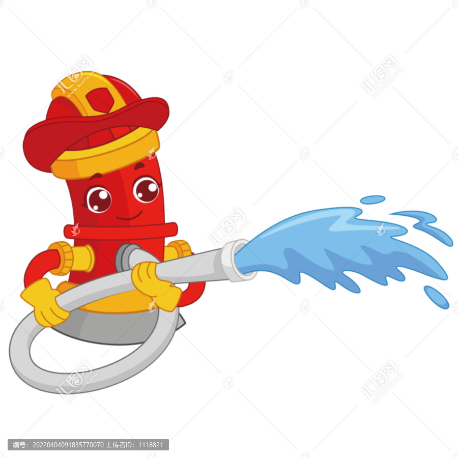 消防栓拟人安全人物卡通形象