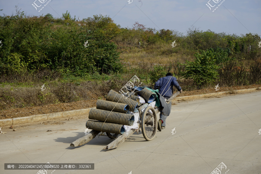 废品回收拉板车