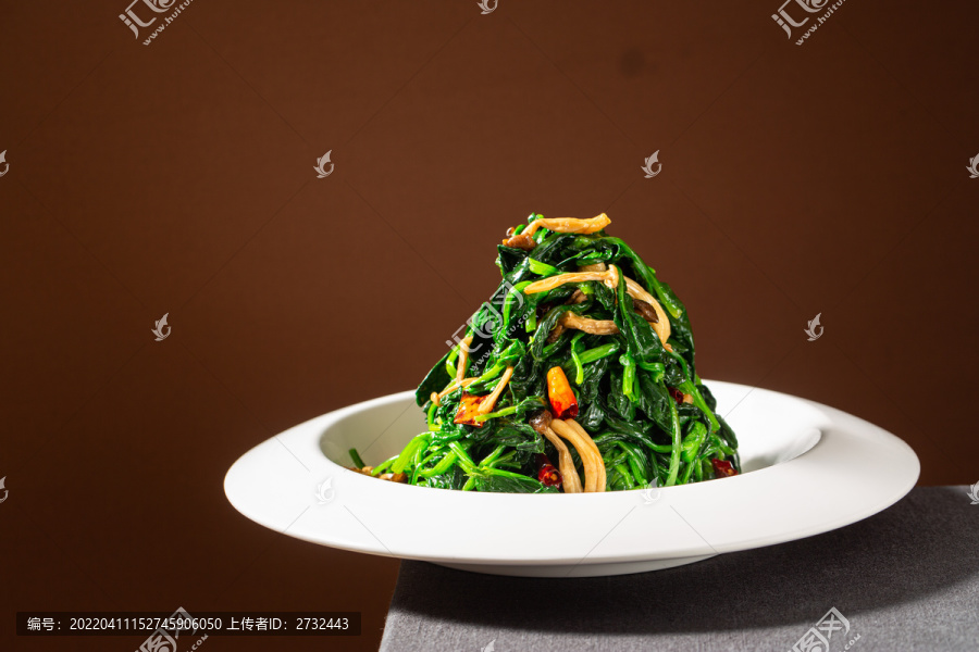双菌拌菠菜