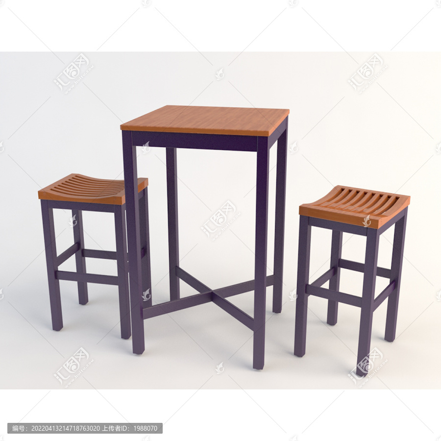C4D桌椅茶桌餐桌模型