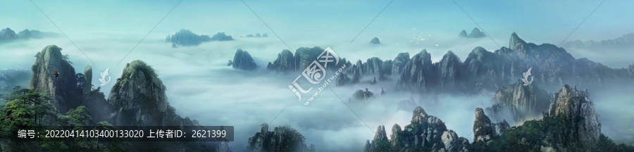 长江三峡景观全景图