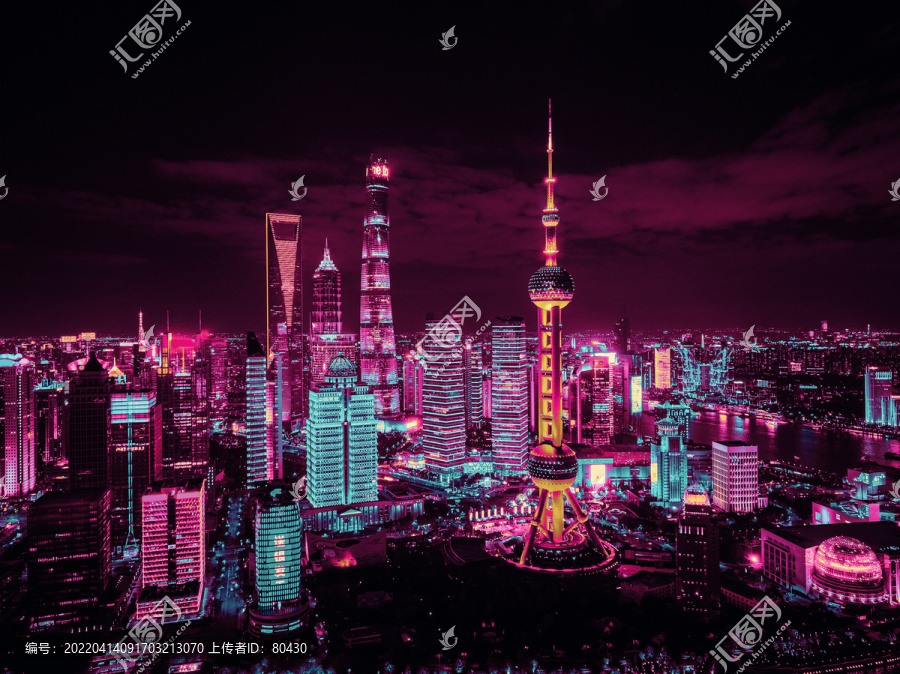 上海赛博夜景